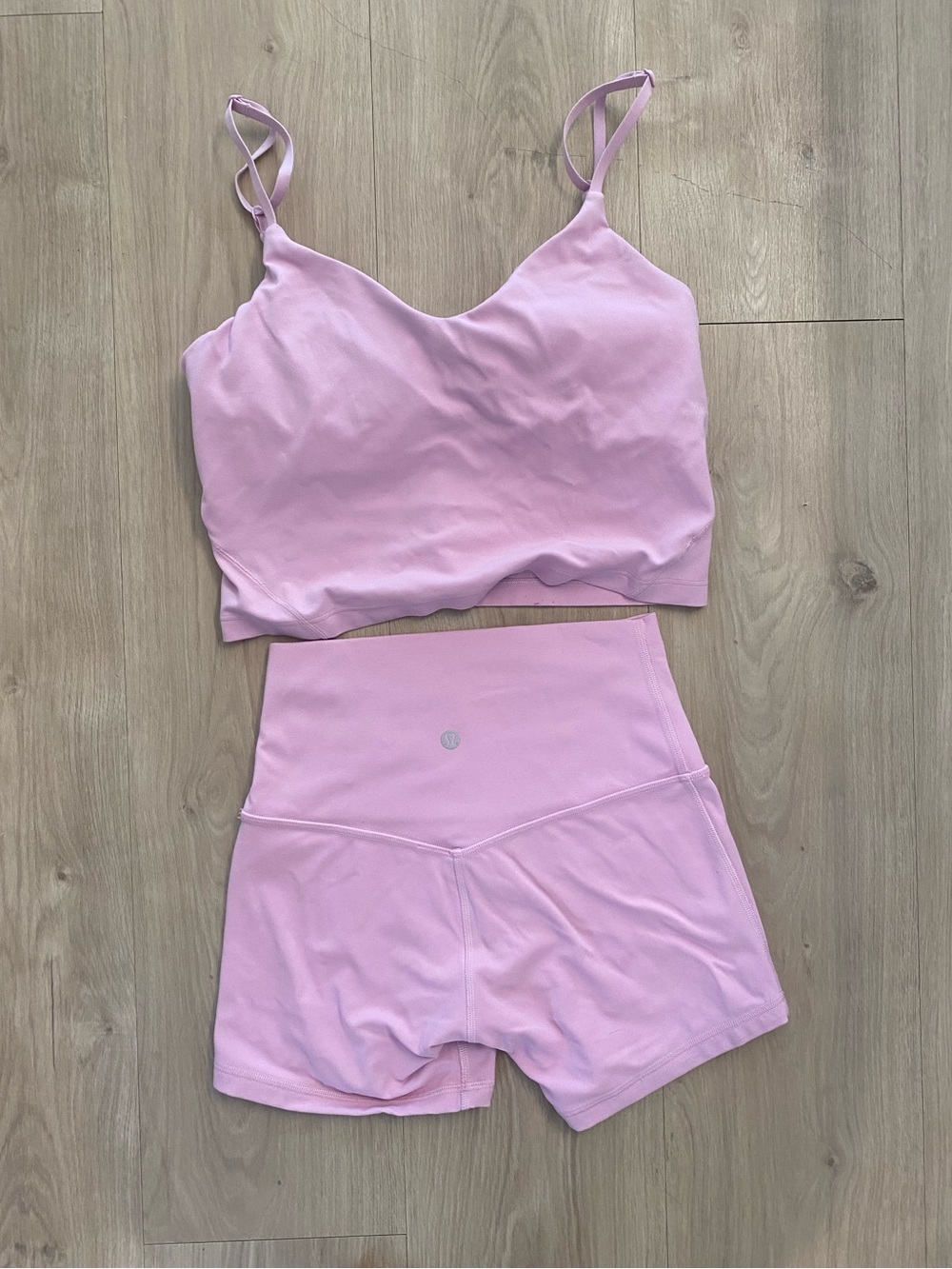 lululemon athletica Pink Align Tank and Shorts Set
